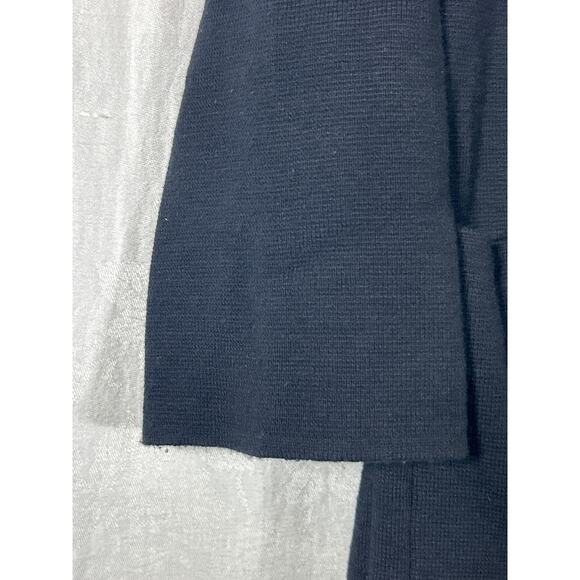 J Crew Cardigan Sweater Small Black Merino Wool Re Imagined Jacket - Picture 3 of 10